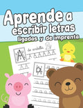 Aprende a escribir letras ligadas y de imprenta: Cuaderno de Escritura para Niños de 3 a 6 años Libro para Aprender a Escribir Ejercicios de Escritura - Paperback