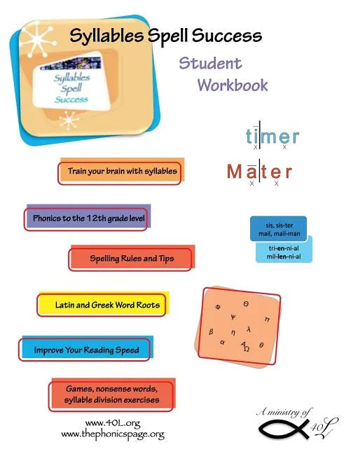 Syllables Spell Success Student Workbook - Paperback