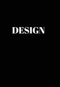Design: Hardcover Black Decorative Book for Decorating Shelves, Coffee Tables, Desk, Bookcase, Living Room, Office, Home Accents - Hardcover