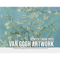 Van Gogh Artwork Desk Calendar 2025: A Monthly Planner For Your Goals, Notes, and To-Do List - Paperback