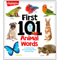 First 101 Animal Words: First Words Animal Board Book, Learning to Talk Baby Book for Essential Early Language Learning - Board Book
