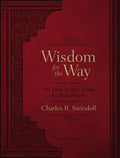 Wisdom for the Way, Large Text Leathersoft: 365 Days of Wise Words for Busy People (a 365-Day Devotional) - Leather