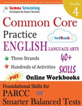 Common Core Practice - 4th Grade English Language Arts: Workbooks to Prepare for the Parcc or Smarter Balanced Test - Paperback