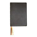 NASB Large Print Wide Margin - Brown Cowhide - Leather