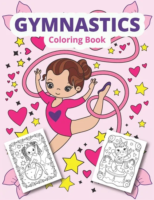 Gymnastics coloring book: Gymnastics coloring for girls - Paperback