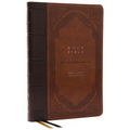 KJV Holy Bible: Giant Print Thinline Bible, Brown Leathersoft, Red Letter, Comfort Print: King James Version (Vintage Series) - Imitation Leather