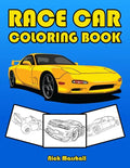 Race Car Coloring Book: Car Coloring Books for Kids Ages 4-8 - Paperback