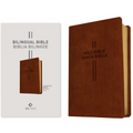 Bilingual Bible / Biblia Bilingüe Nlt/Ntv (Leatherlike, Brown) - Imitation Leather