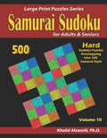 Samurai Sudoku for adults & Seniors: 500 Hard Sudoku Puzzles Overlapping into 100 Samurai Style - Paperback