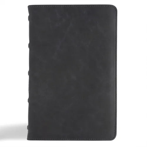 CSB Personal Size Bible, Holman Handcrafted Collection, Marbled Slate Premium Calfskin - Leather