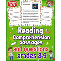 Reading Comprehension Passages and Questions Grades 8-9: Enhance Learning with Comprehensive Reading Comprehension Passages and Questions - Grades 8-9 - Paperback