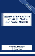 Mean-Variance Analysis in Portfolio Choice and Capital Markets - Hardcover