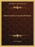Humor and Love in Jewish Poetry - Paperback