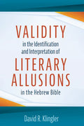 Validity in the Identification and Interpretation of Literary Allusions in the Hebrew Bible - Hardcover