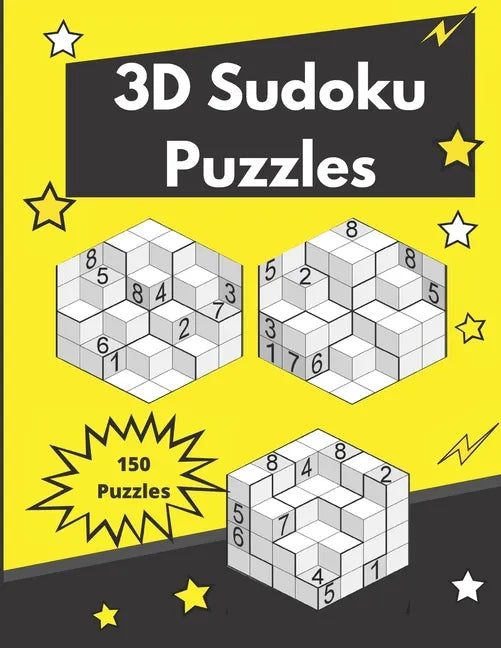 3D Sudoku Puzzles: Isometric Sudoku for Adults - Paperback