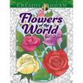 Creative Haven Flowers of the World Coloring Book - Paperback