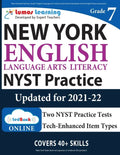 New York State Test Prep: Grade 7 English Language Arts Literacy (ELA) Practice Workbook and Full-length Online Assessments: NYST Study Guide - Paperback
