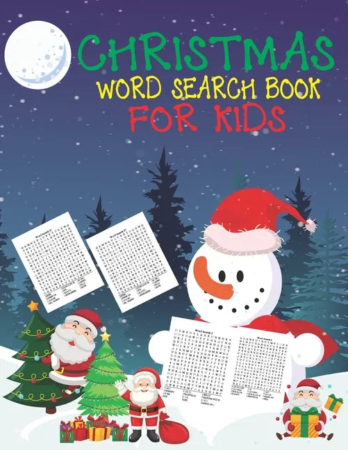 Christmas Word Search Book For Kids: 30 Easy Large Print Word Find Puzzles for Kids: Jumbo Word Search Puzzle Book (8.5"x11") with Fun Themes! (Word S - Paperback