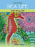 Amazing Sea Life: Adult Coloring Book - Hardcover