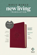 NLT Personal Size Giant Print Bible, Filament Enabled (Leatherlike, Aurora Cranberry, Red Letter) - Imitation Leather