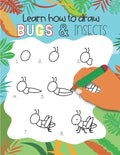 How to Draw Insects and Bugs: Easy step-by-step drawings for kids Ages 5 and up Fun for boys and girls, Learn How to draw bumble bees, butterflies, - Paperback