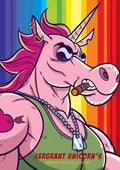 Sergeant Unicorn's Dotted Bullet Journal: Medium A5 - 5.83X8.27 - Paperback