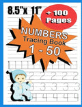Number Tracing Book 1-50: number tracing workbook for toddlers, workbook for preschoolers, number tracing book for preschoolers and kids ages 3- - Paperback
