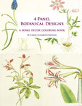 4 Panel Botanical Designs: A Home Decor Coloring Book - Paperback