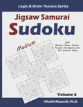 Jigsaw Samurai Sudoku: 500 Medium Jigsaw Sudoku Puzzles Overlapping into 100 Samurai Style - Paperback