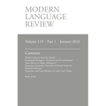Modern Language Review (119.1) January 2024 - Paperback