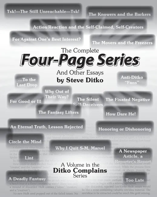 The Complete Four-Page Series And Other Essays - Paperback