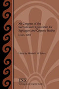 XII Congress of the International Organization for Septuagint and Cognate Studies, Leiden, 2004 - Paperback