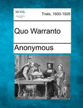 Quo Warranto - Paperback