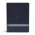 CSB Apologetics Study Bible, Navy Leathertouch: Black Letter, Defend Your Faith, Study Notes and Commentary, Ribbon Marker, Sewn Binding, Easy-To-Read - Imitation Leather