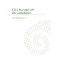 SUSE Manager 3.1: API Documentation - Paperback