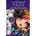 Enchanted Faces: Mermaids, Fairies, & Fantasy Pocket-Sized Coloring Book - Paperback