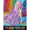 Coloring Book For Teenage Girls: Cute Designs and Detailed Drawings for Teens, Adults and Grown-ups - Fun Creative Arts & Craft Activity - Zendoodle P - Paperback