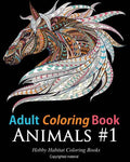 Adult Coloring Books: Animals: 45 Stress Relieving Animal Coloring Designs - Paperback