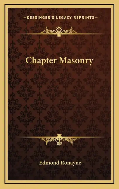 Chapter Masonry - Hardcover