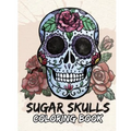 Sugar Skulls Coloring Book: Day of the Dead For Grown-Ups Tattoo Coloring Book 8.5x11" 69 Pages - Paperback