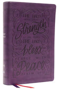 Nkjv, Giant Print Center-Column Reference Bible, Verse Art Cover Collection, Leathersoft, Purple, Thumb Indexed, Red Letter, Comfort Print: Holy Bible - Imitation Leather