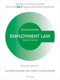 Employment Law Concentrate: Law Revision and Study Guide - Paperback