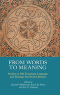 From Words to Meaning: Studies on Old Testament Language and Theology for David J. Reimer - Hardcover