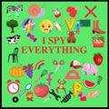 I Spy Everything: Puzzle Book For Kids, A Z Fun Guessing Game for kids Toddlers of Different Ages 2-3-4-5-6 year old, Pre-School Activit - Paperback