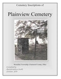 Cemetery Inscriptions of Plainview Cemetery: Stonelick Township, Clermont County, Ohio - Paperback