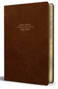 Biblia Bilingüe Reina Valera 1960/ESV Tamaño Grande Piel Marrón / Bilingual Bible Rvr60/English Standard Large Size Large Print Leather - Paperback