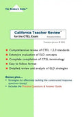 California Teacher Review (Extended Edition): for the CTEL Exam - Paperback