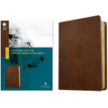 NLT Courage for Life Study Bible for Men, Filament Enabled (Leatherlike, Rustic Brown Lion) - Imitation Leather