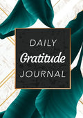 Daily Gratitude Journal: (Green Leaves with White and Gold Background) A 52-Week Guide to Becoming Grateful - Paperback