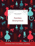 Adult Coloring Journal: Families Anonymous (Animal Illustrations, Cats) - Paperback